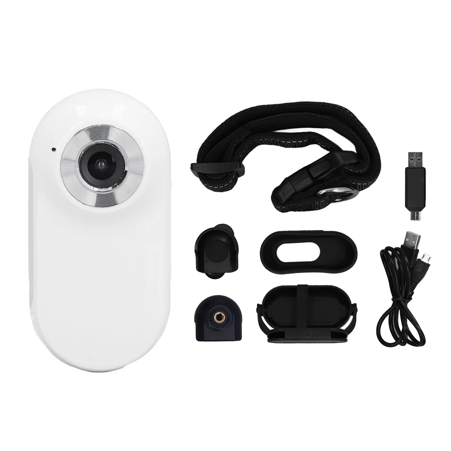 Pet Collar Camera 120 Deg Lens OTG Connection Video Recording Adjustable Magnetic Cat Sport Camera for Outdoor Dog Collar Camera